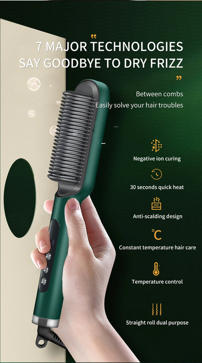 Professional Brush Hair Straightener