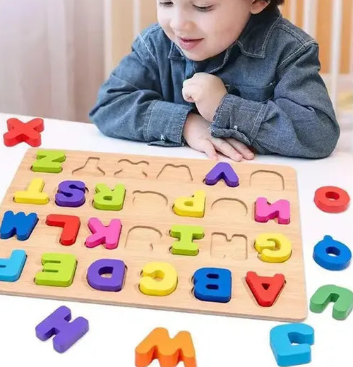 Wooden Educational Creative learning A To Z English Alphabets Board Puzzle