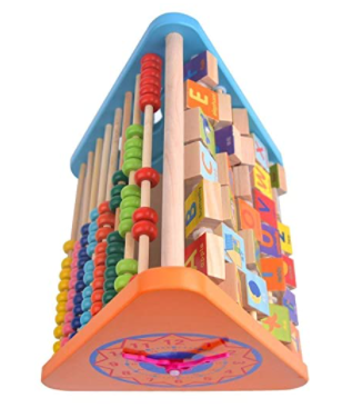 5 in 1 Wooden Triangle Activity Center