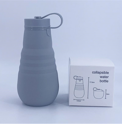 2 in 1 Folding Water Bottle and Silicone Cup