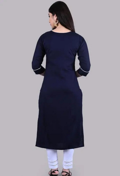 Women's Rayon Viscose Embroidered Kurti