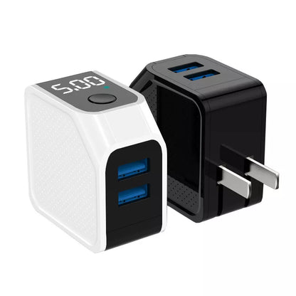 Portable Smart Auto Power-off Charger with Dual USB