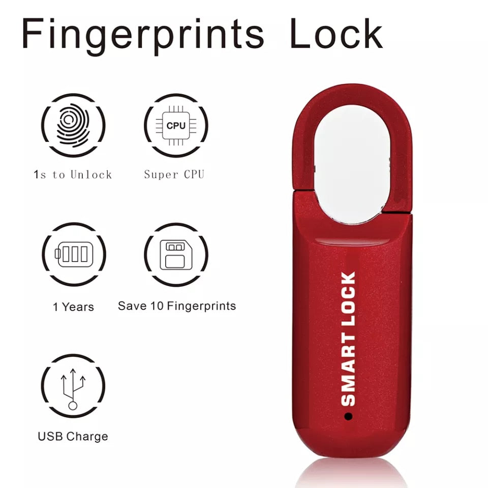 Mini Electronic USB Fingerprint Padlock
