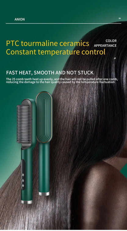 Professional Brush Hair Straightener