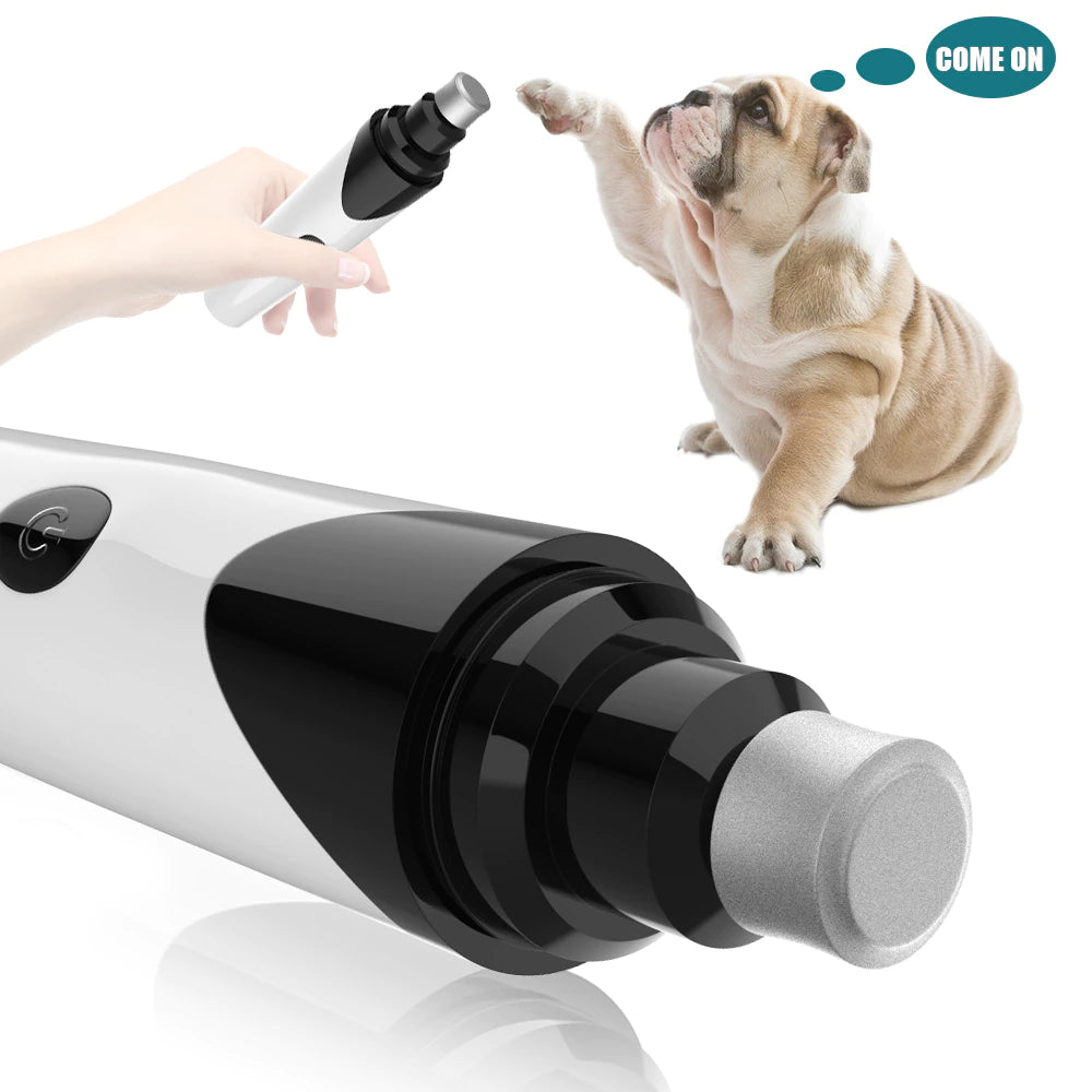 Painless Electric Cordless Pet Nail Grinder With Three Grinding Ports