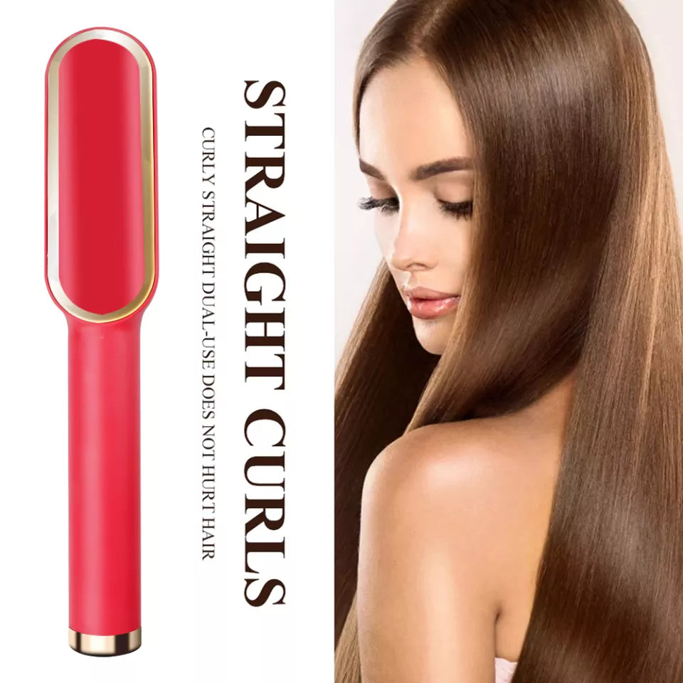 Professional Brush Hair Straightener