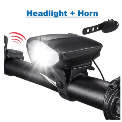 2 In 1 Detachable Cycle Head Light With Horn