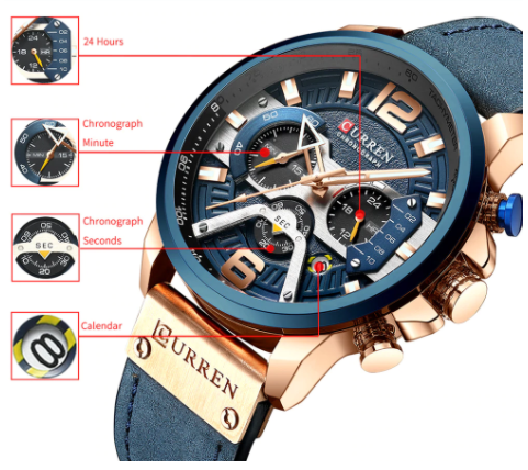 Curren Chronographic  Wristwatch For Men