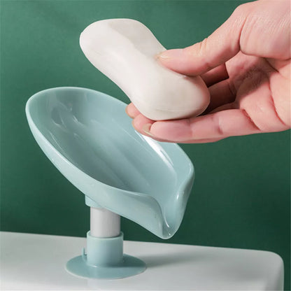 Leaf Shape Self Draining Soap Dish Holder