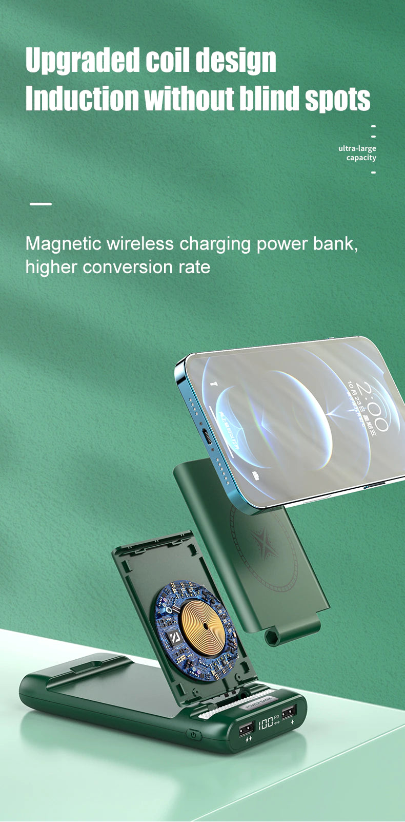 2 In 1 Magnetic Bracket Wireless Charging