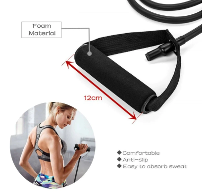 New Fitness Resistance Bands With Adjustable Hook (11Pcs/Set)