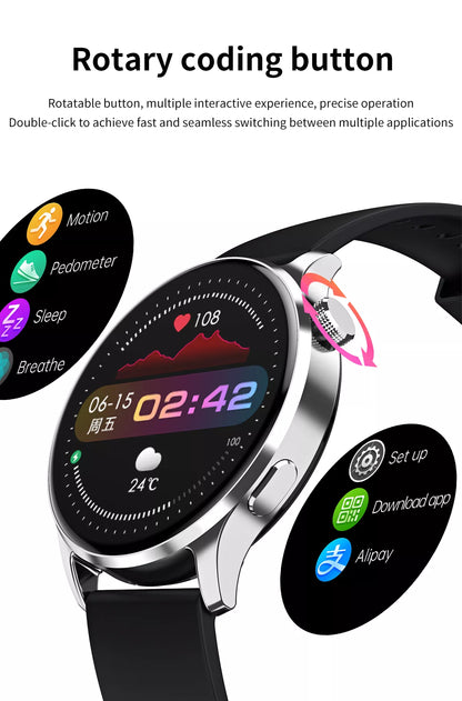 Smartwatch with Bluetooth ,Heart Rate Monitoring And Many More Features