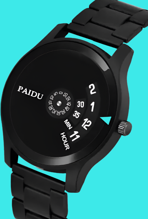 Black Paidu Watch For Men's