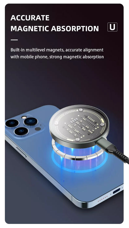 Transparent Magnetic Wireless Charger for iPhone