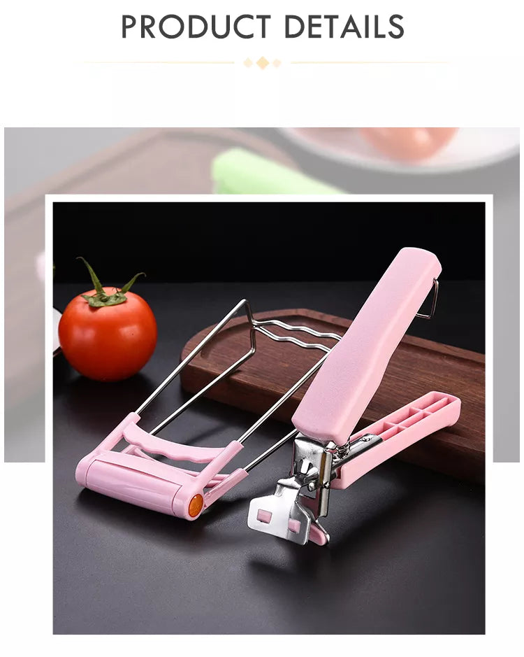 Kitchen Folding Hot Plate Tongs Bowl Clips Pan