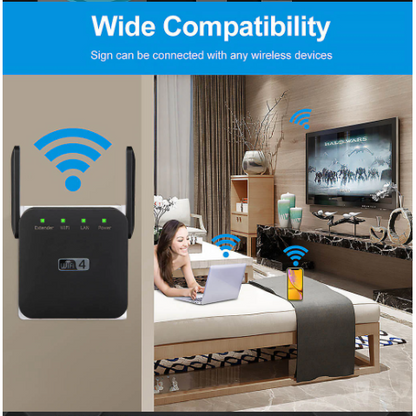 Wi-Fi Signal Amplifier With Dual Antenna