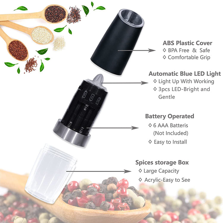 Automatic Electric Salt and Pepper Grinder