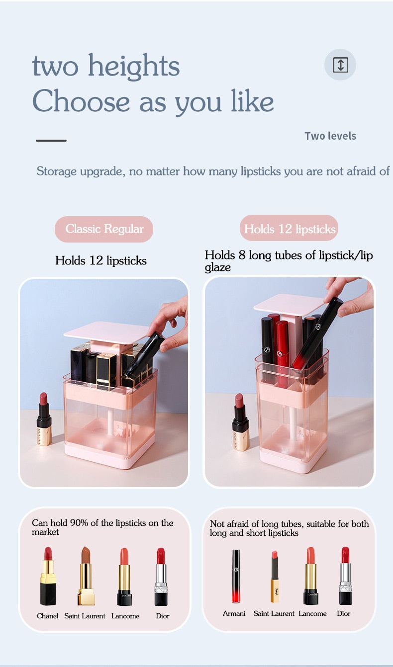 Press Lift Lipstick Storage Box