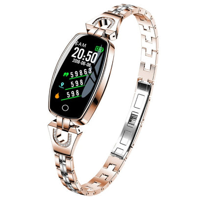 Fitness Bracelet Smartwatch With Metal Mesh Strap