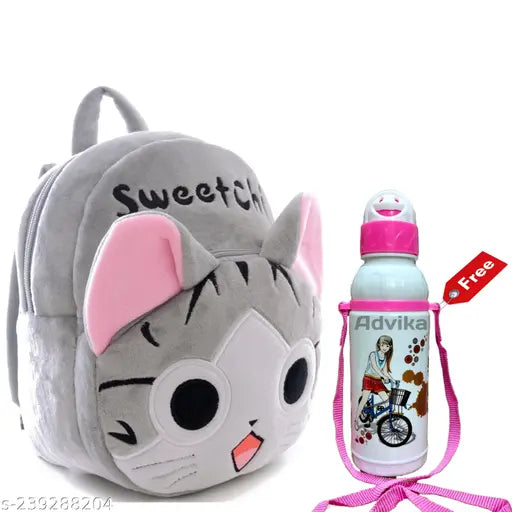 Free Water Bottle Kids School Bag/kids toddler plush animal cartoon mini travel bag backpack for baby girl boy 3-6 year