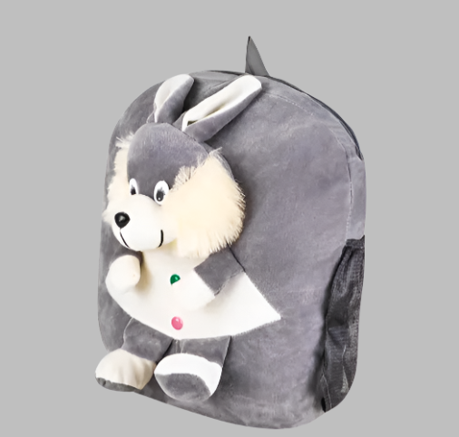 Grey Bunny Bag School Bag Cute School Bag For Girls And Boys High Quality Kids(Age 2 to 6 Year) and Suitable For Nursery,UKG,NKG Student School Bag