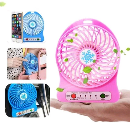 Mini Air Conditioner Portable & Rechargeable USB Mini Cooler/Small Fan/Fan with Battery for ALL COLORS 09