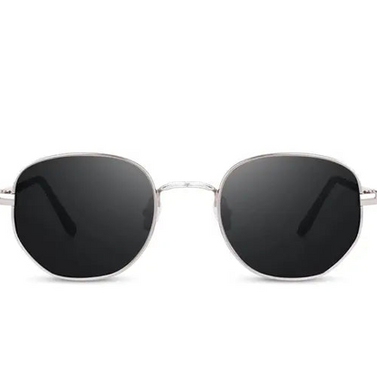 Women Silver Fiber & Plastic Round , UV Protected Sunglasses (Pack of 1)