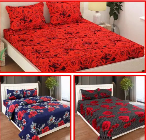 Lifestyle Creation New combo 3 Double Bedsheet With 6 Pillow Cover Now Best ColourLifestyle Creation New combo 3 Double Bedsheet With 6 Pillow Cover Now Best Colour