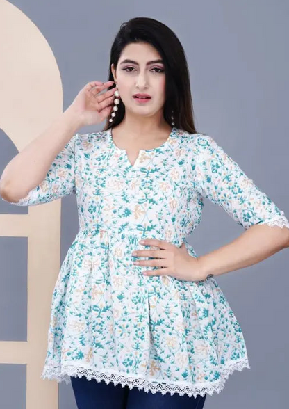 Trendy crop top kurti for girls | office wear kurti | stylish kurti | regular wear kurti Trendy crop top kurti for girls | office wear kurti | stylish kurti | regular wear kurti