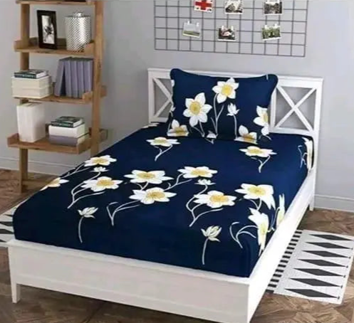 Beautiful Single bed Bedsheet Pack of 1 with 1 Pillow cover. Name: Beautiful Single bed Bedsheet Pack of 1 with 1 Pillow cover. Fabric: Microfiber